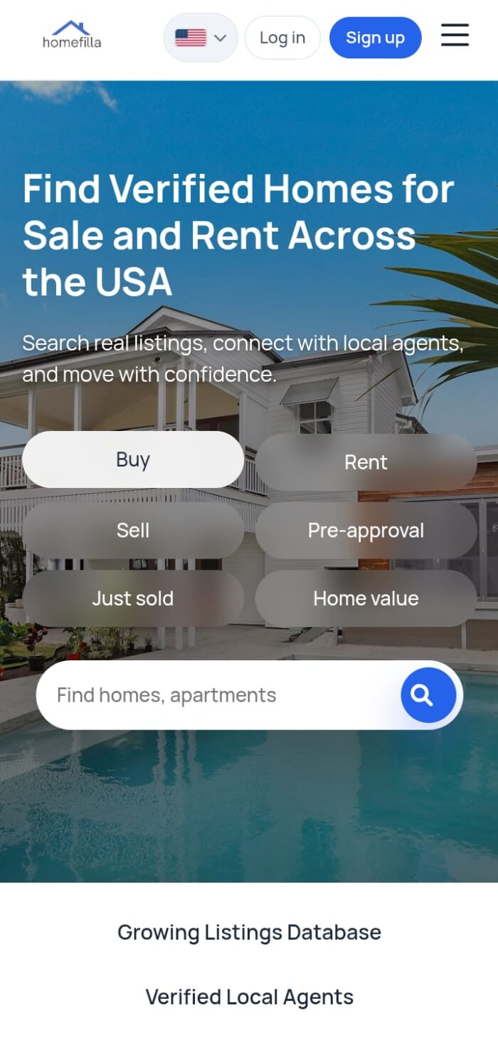 Real Estate Listing Portal USA